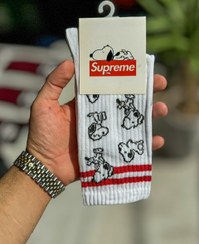 تصویر جوراب ساقدار Supreme طرح Dog 