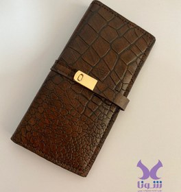 تصویر کیف پول چرمی طرحی 