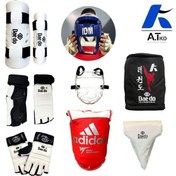 تصویر پک کامل لوازم تکواندو مبتدی دخترانه با کوله 