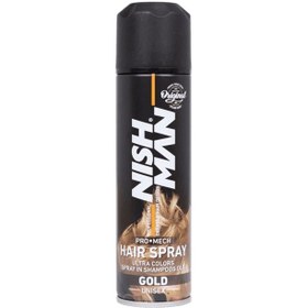 تصویر اسپری رنگ مو نیشمن (اصل) بلوند گلد NISHMAN Color Hair Spray Gold 