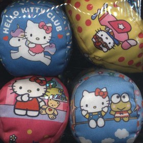 تصویر بسته بازی توپ های پارچه ای کیتی (4 عددی) 