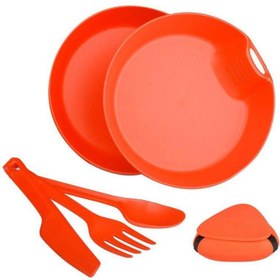 تصویر ست ظروف تک‌نفره لایف کمپ | مدل کمبو |– سبک، کاربردی، جمع‌وجور 6تکه 