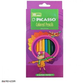 تصویر مداد رنگی پیکاسو 12 رنگ Picasso 12 Color Pencil ا Picasso 12Color Pencil Picasso 12Color Pencil