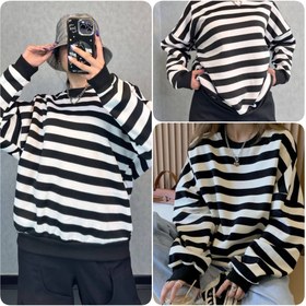 تصویر هودی دورس مردانه و زنانه مدل زبرا داخل کرکی 