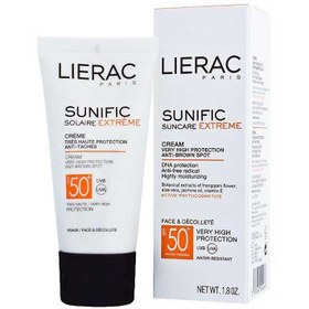 تصویر کرم ضد آفتاب و ضد لک لیراک +SPF50 مدل سانی فیک ۵۰ میلی لیتر 