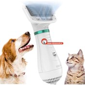 تصویر سشوار و برس ۲ در ۱ حیوانات خانگی مدل T2 