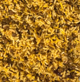 تصویر عدس پلو با خرما 