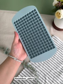 تصویر قالب یخ سیلیکونی ریز - آبی 