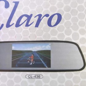 تصویر مانیتور آینه ای بادوربین دنده عقب کلارو cl-436 Claro cl-436