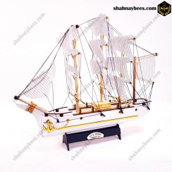 تصویر کشتی بادبانی دکوری | چوبی 