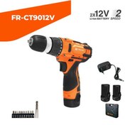 تصویر دریل پیچ گوشتی شارژی 12 ولت با کیف BMC مدل FR-CT9012V 