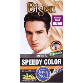 تصویر رنگ مو مردانه بیگن شماره 101 ا Bigen Men's Speedy Color No 101 Bigen Men's Speedy Color No 101