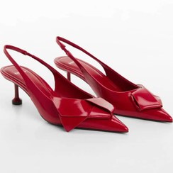 تصویر کفش زنانه پاشنه بلند قرمز منگو 