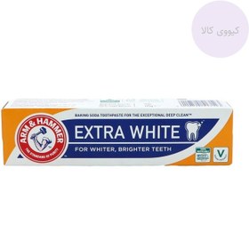 تصویر خمیر دندان سفید کننده قوی آرم اند هامر Arm & Hammer مدل Extra White 