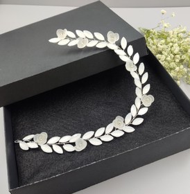 تصویر ریسه ظریف ،نگینی ،سفید 