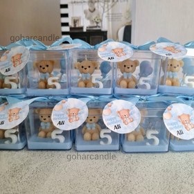 تصویر گیفت شمع تدی 