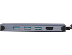 تصویر هاب تایپ سی 12 پورت فلزی ویوو WiWU Alpha 12 in 1 Usb Type C Hub 