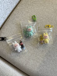 تصویر عروسک آویز لبوبو نوشابه ای رنگی - سفید Colorful soft drink lollipop hanging doll