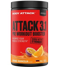 تصویر پمپ پری اتک 3.1 بادی اتک PRE ATTACK 3.1 – Pre Workout Booster