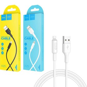 تصویر کابل تبدیل USB به لایتنینگ هوکو مدل X25 طول 1 متر Hoco X25 USB To Lightning Cable 1m