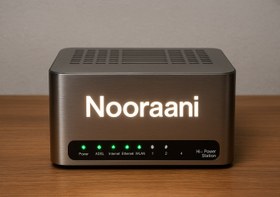 تصویر مودم ADSL نورآنی با پاوراستیشن داخلی مدل NPADSL100 