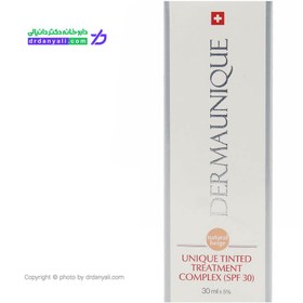 تصویر کرم مغذی وآبرسان SPF30 درمایونیک بژ Dermauniqe Uniqe Tinted Treatment Complex Spf 30