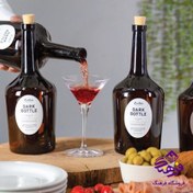 تصویر بطری شیشه ای زیبا مدل گارسیا دارک 