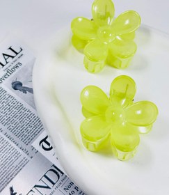 تصویر کلیپس بابونه شیشه ای - آبی 