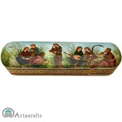 تصویر قلمدان خاتم طرح مجلس بزم 