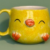 تصویر ماگ سرامیکی دستساز جوجه 