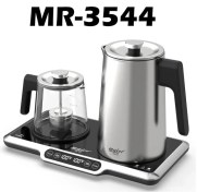 تصویر چای ساز مایر مدل MR3544 ظرفیت ۱.۷ لیتر با کتری استیل ضد زنگ 