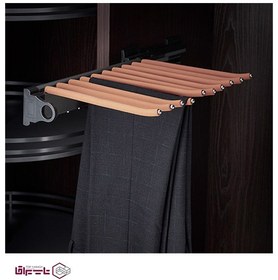 تصویر رک جای شلوار دیواری فرنچ استایل فانتونی مدل J921 نارنجی French style trouser rack