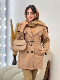 تصویر ترنچ کت - مشکی / سایز ۲ 