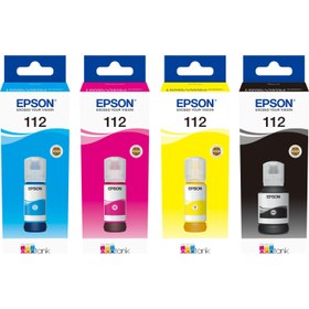 تصویر پک کامل جوهر مخزن مدل 112 اپسون Epson 112 Package Ink