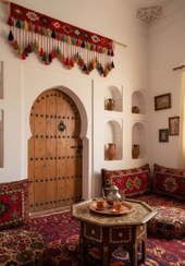 تصویر پرده سنتی سه متری تضمین کیفیت متری کد 302 