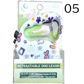 تصویر قلاده متری سگ و گربه ۵ متری طرحدار sj - شماره 03 Retractable Dog Leash 5m