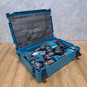 تصویر مجموعه 4 عددی ابزار شارژی صنعتی باس مدل Brushless 