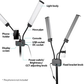 تصویر نور ثابت ال ای دی HD 45x LED light 