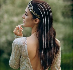 تصویر ریسه مو نگینی جفتی - محدود 