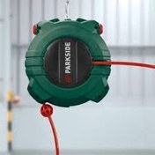 تصویر شلنگ باد پارکساید مدل PDST10B3 ظرفیت ۱۰ متر جمع شونده اتوماتیک 