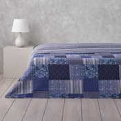 تصویر روتختی انگلیش هوم طرح Bleublanc دونفره ۱ تکه 