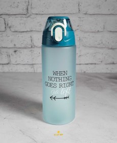 تصویر قمقمه تکست دار و نی دار 