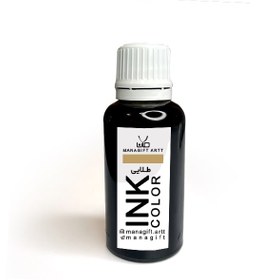 تصویر رنگ جوهری ( مانا ) طلایی 