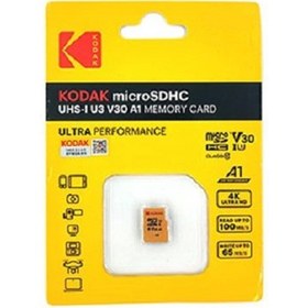 تصویر کارت حافظه microSDXC کداک کلاس 10 استاندارد UHS-I U3 ظرفیت 64 گیگابایت 