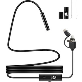 تصویر دوربین آندوسکوپی مدل سیم سخت منعطف کد 10M HARD WIRE NEW 