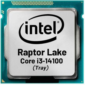 تصویر پردازنده کامپیوتر اینتل مدل Core i3-14100 Raptor Lake Tray Intel Core i3-14100 Raptor Lake Tray Computer Processor