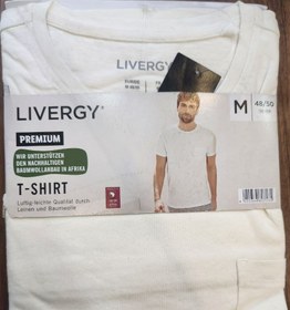 تصویر تیشرت سفید جیب دار مردانه لیورجی-T-SHIRT LIVERGY 