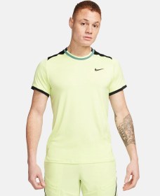 تصویر تی شرت تنیس مردانه نایک NikeCourt Advantage Dri-FIT- زرد 