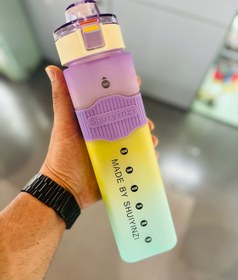 تصویر قمقمه مربع دور سیلیکونی قفل دار Lockable silicone thermos