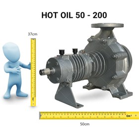تصویر پمپ روغن داغ ورودی 1/2-2 اینچ و خروجی 2 اینچ (200 - 50) 